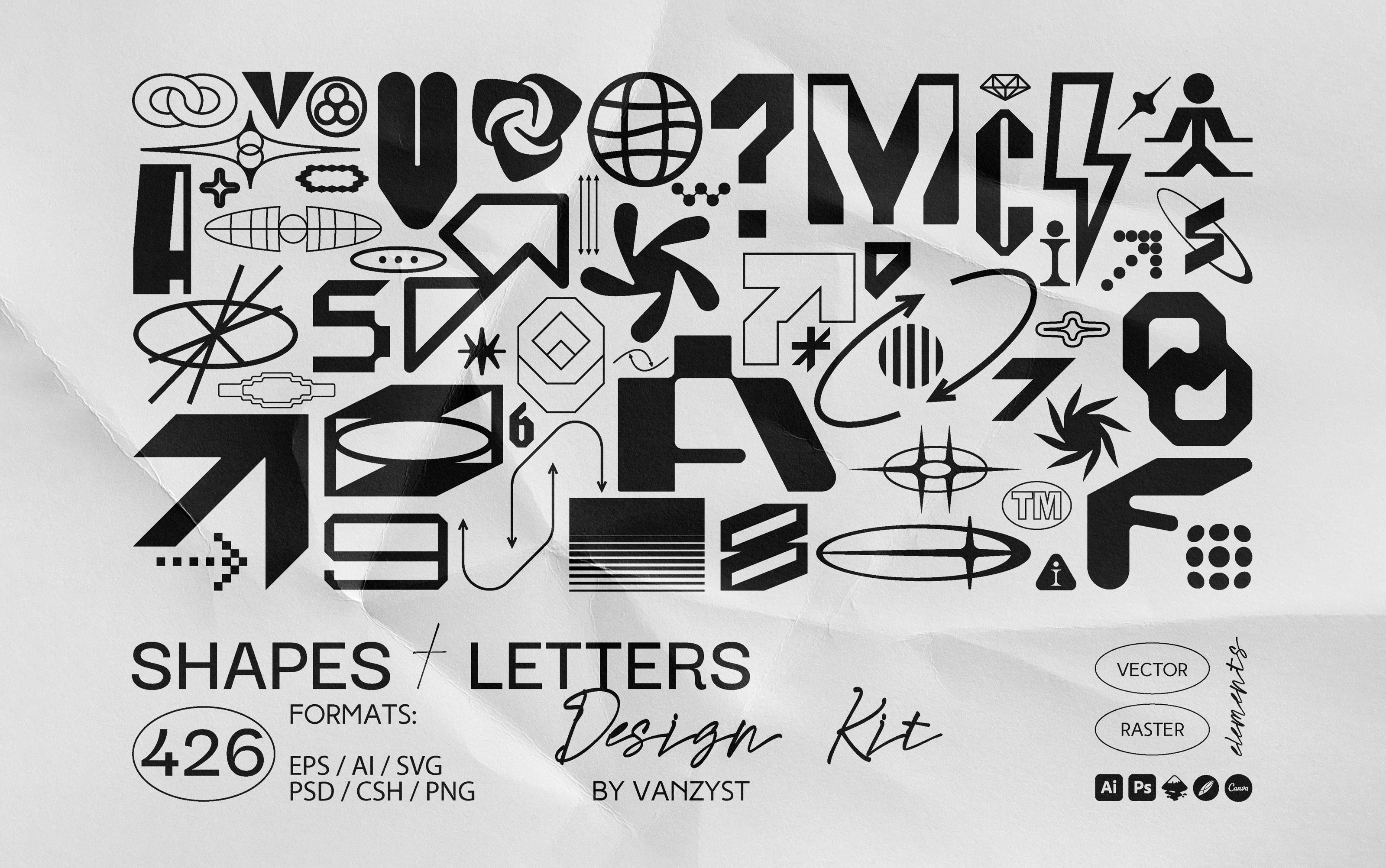 426 Shapes Letters Numbers Kit – Samolevsky