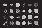 Brutalism. 120 Vector shapes
