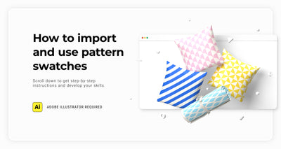 How to import Illustrator pattern swatches