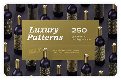 Luxury patterns - 250 geometric backgrounds