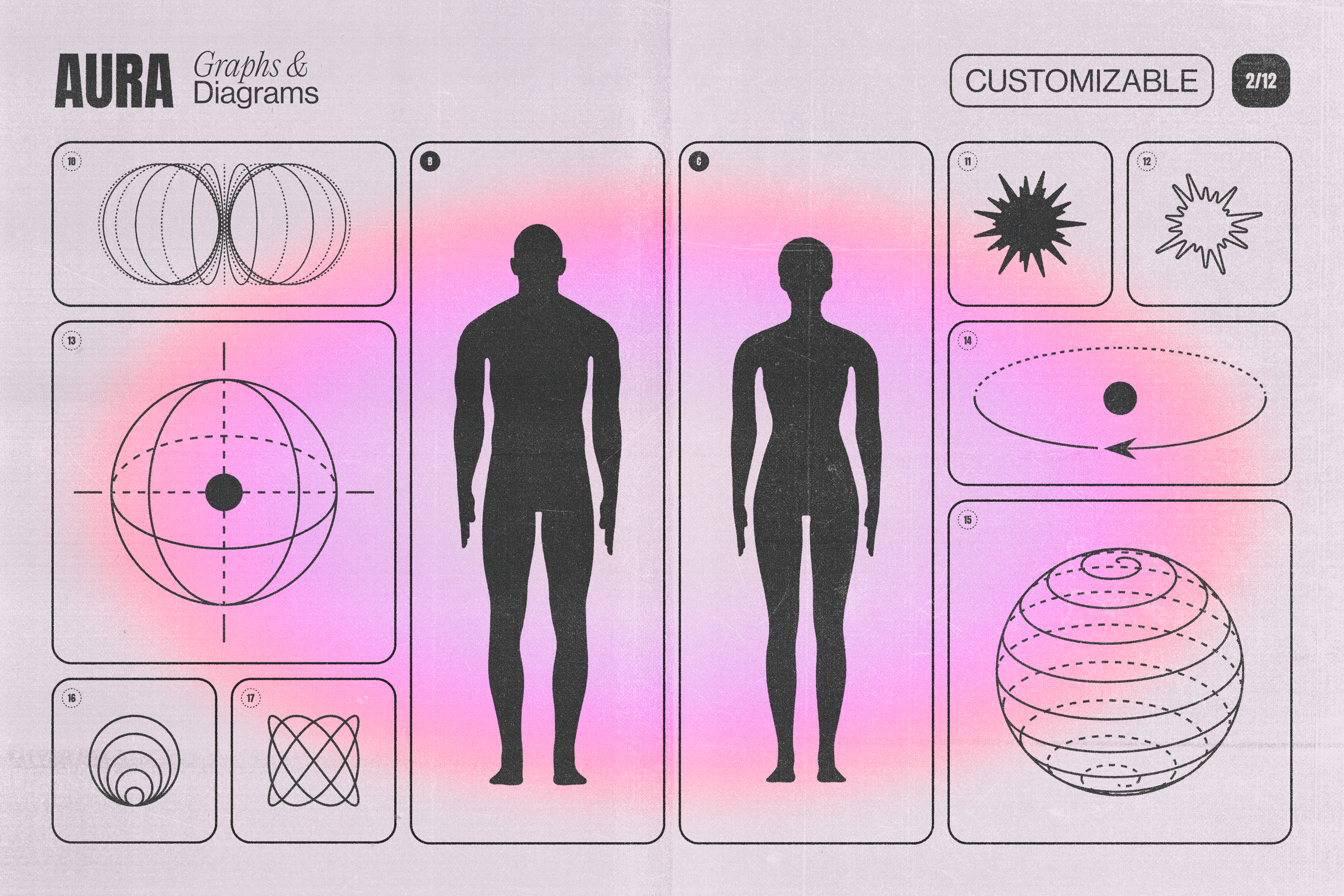 Aura Energy Flow - Mindful Abstract Graphics Pack