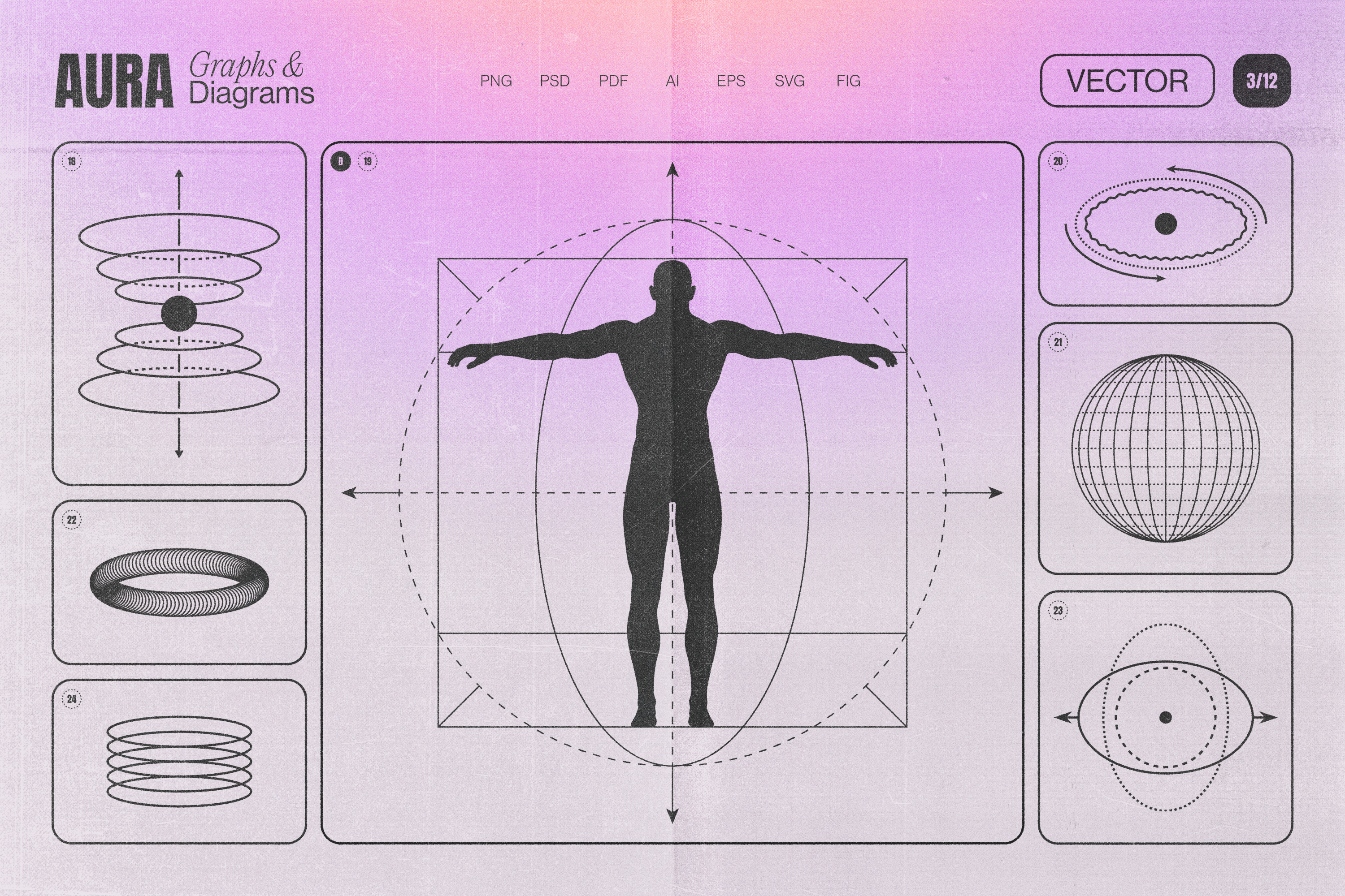Aura Energy Flow - Mindful Abstract Graphics Pack