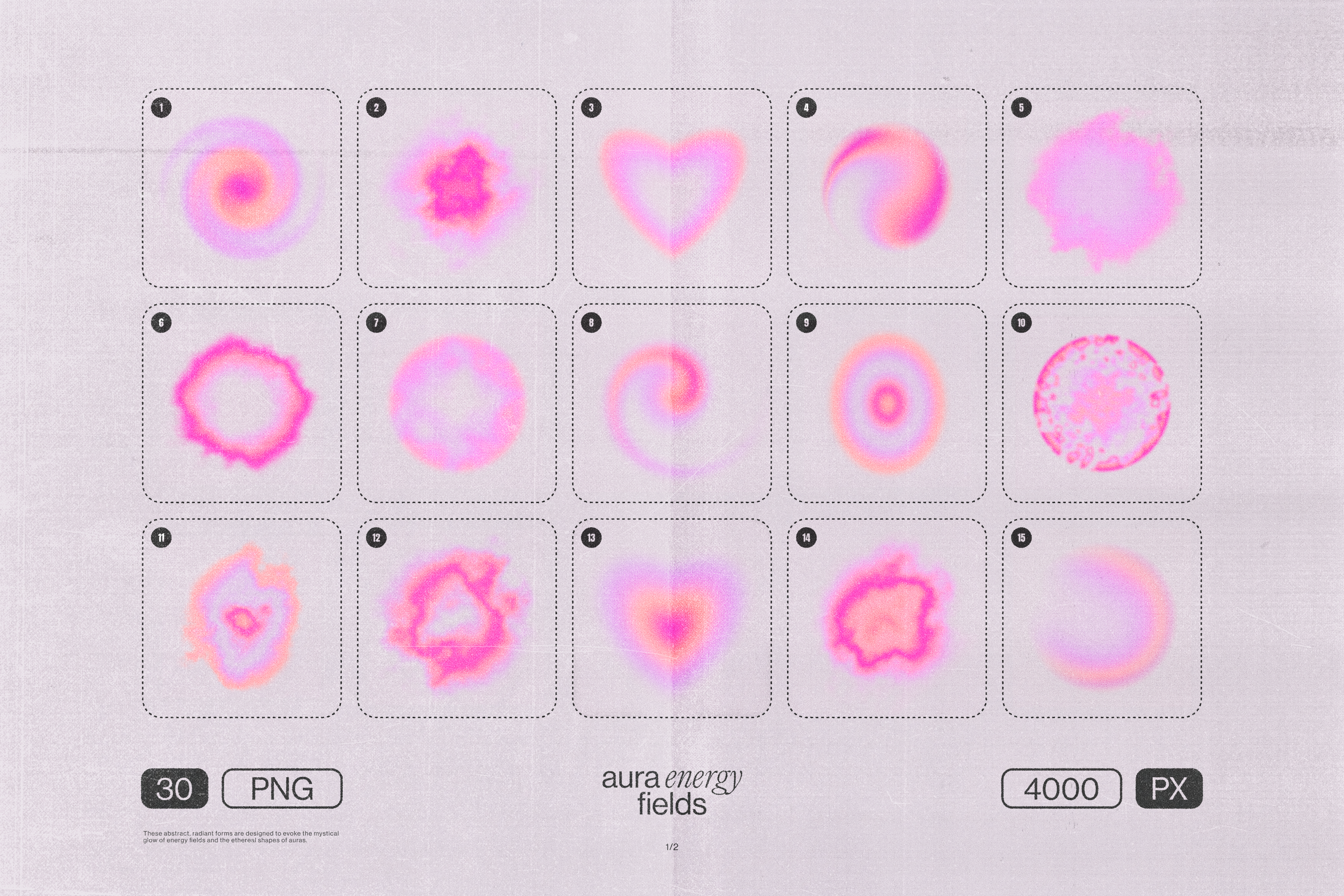 Aura Energy Flow - Mindful Abstract Graphics Pack