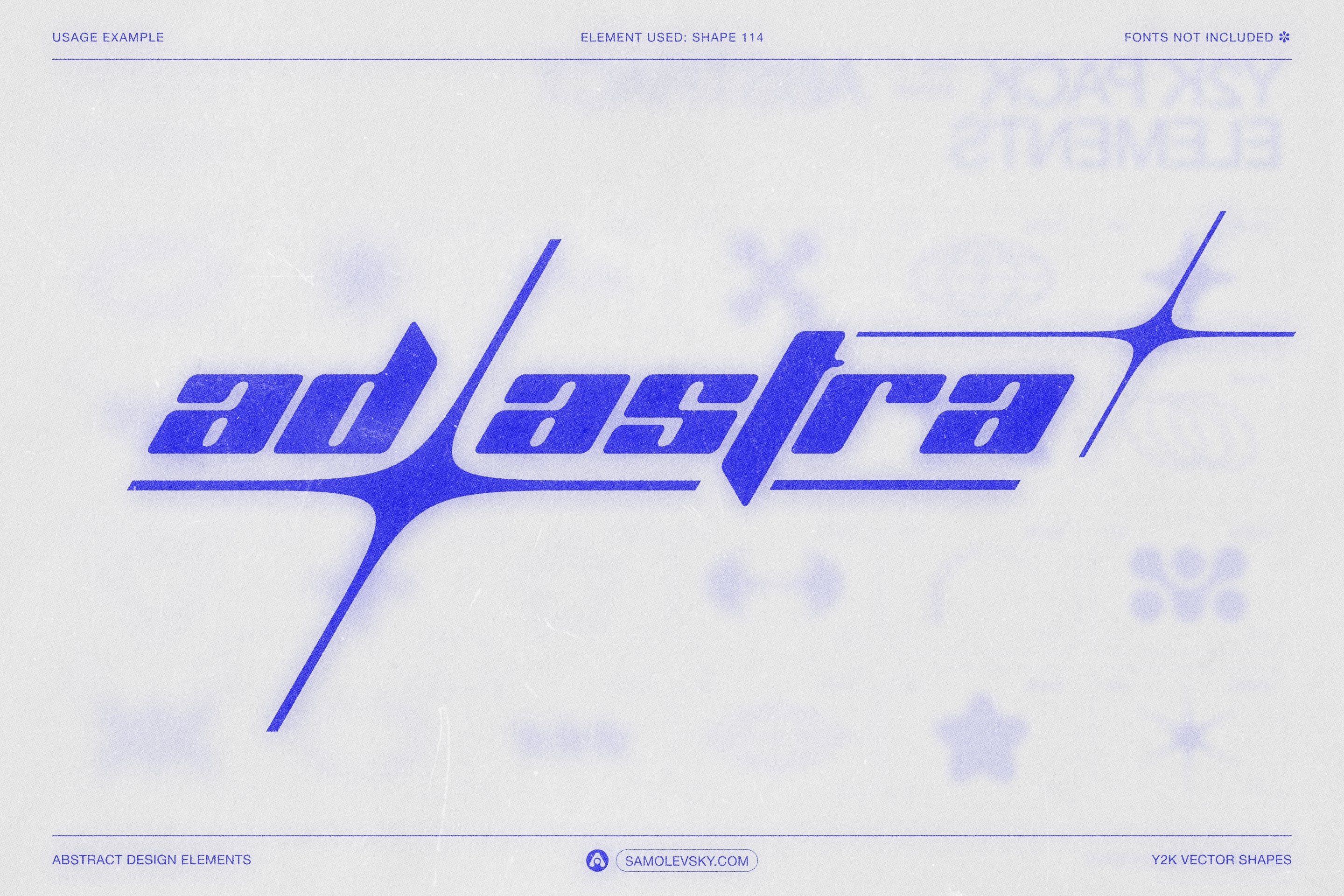 170 Y2K Vector Shapes and Design Elements Pack Vol. 1