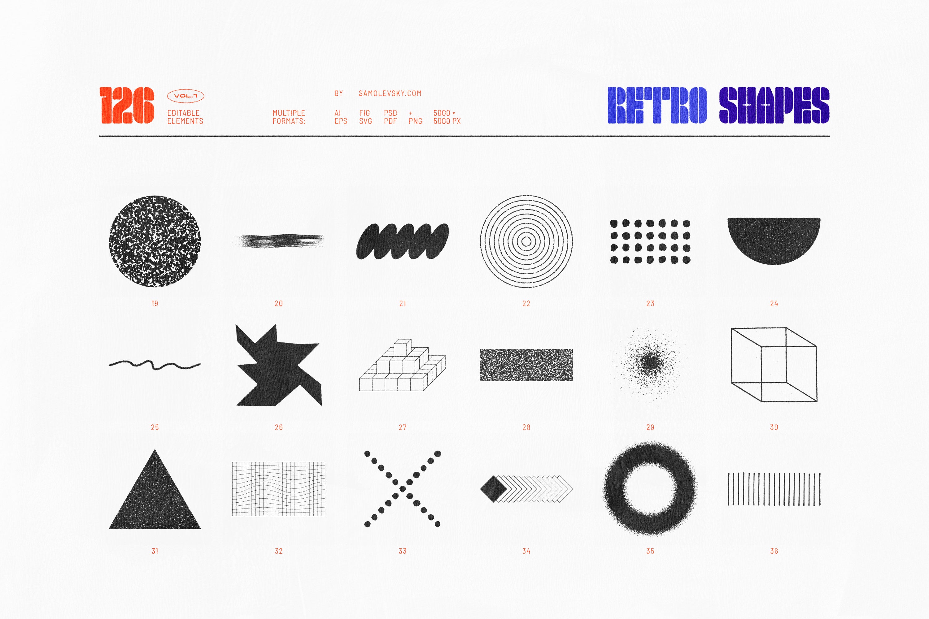 126 Retro Shapes Vol.1
