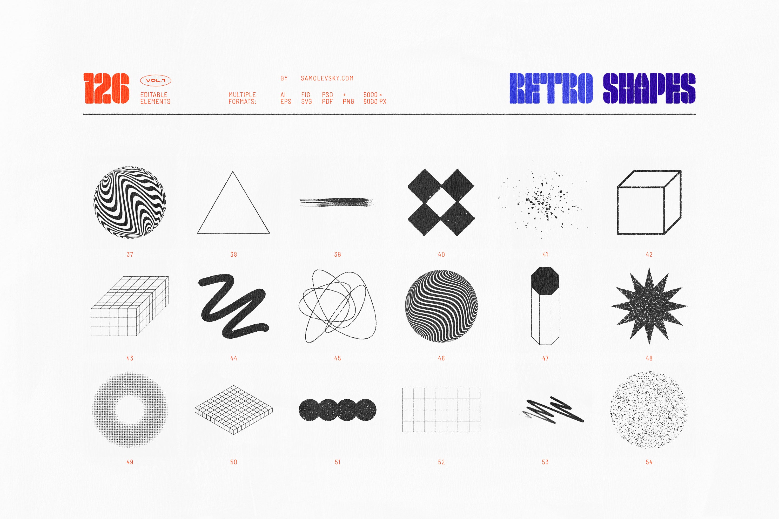 126 Retro Shapes Vol.1