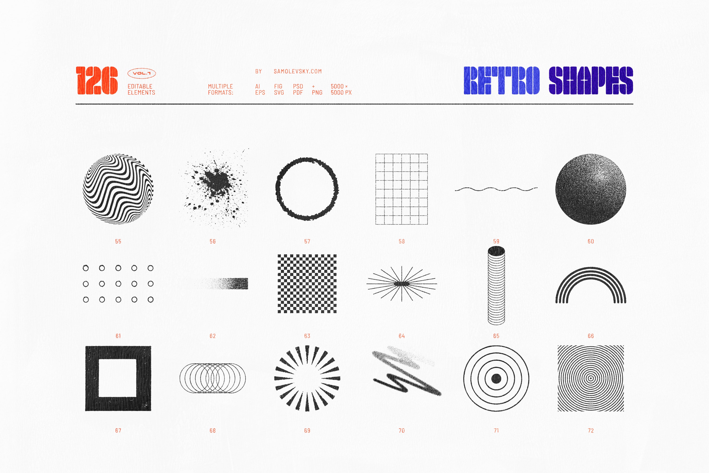 126 Retro Shapes Vol.1