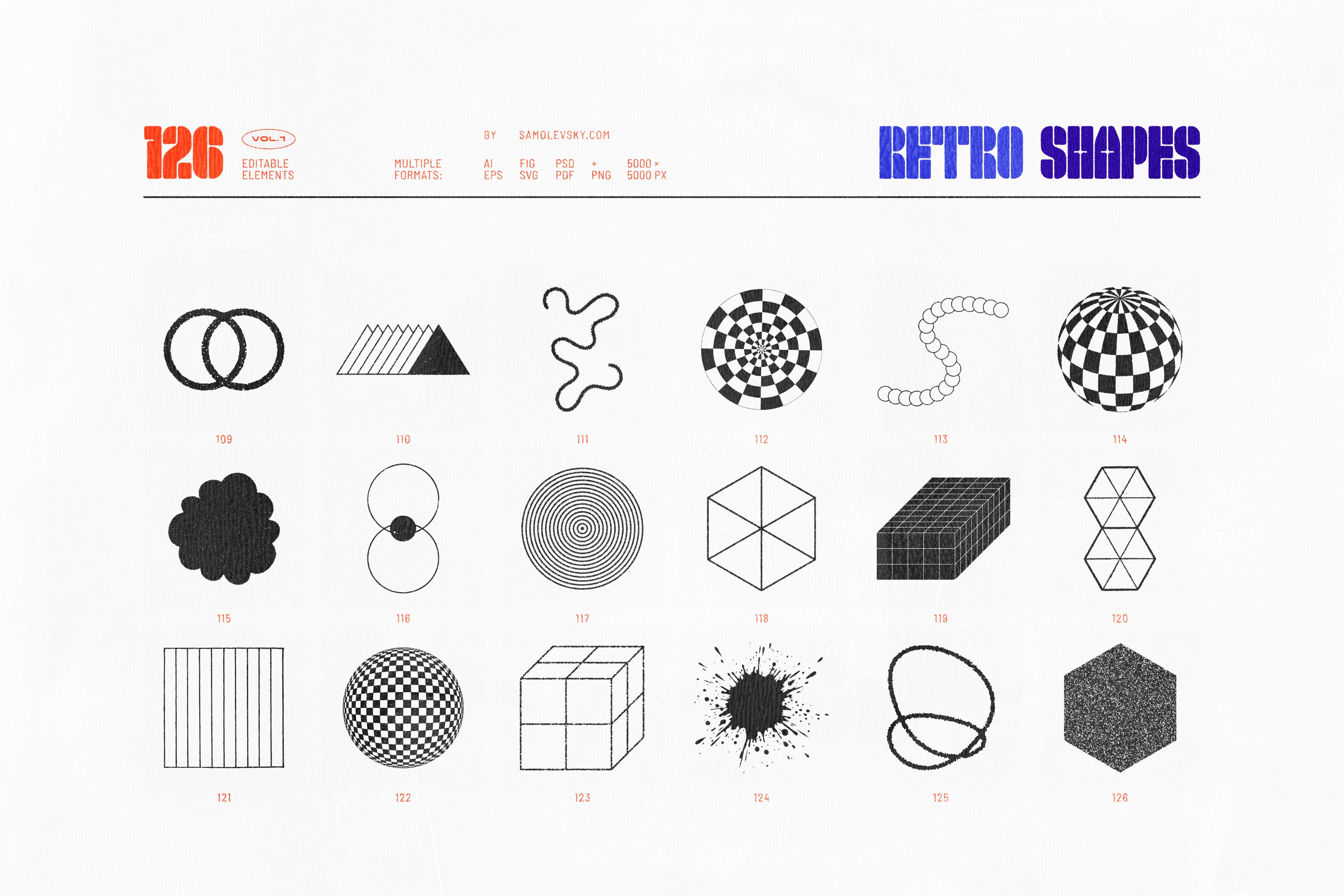 126 Retro Shapes Vol.1