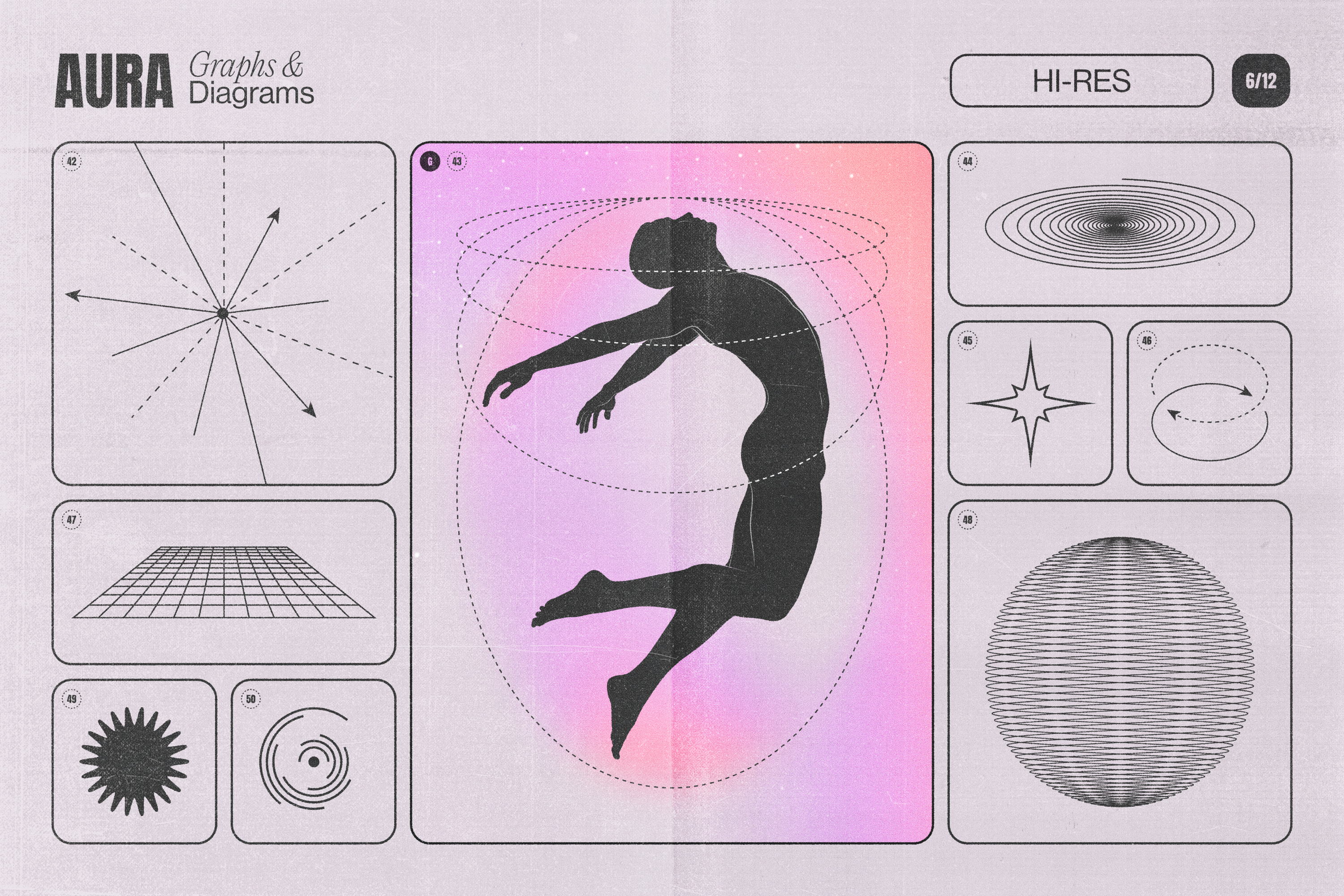 Aura Energy Flow - Mindful Abstract Graphics Pack