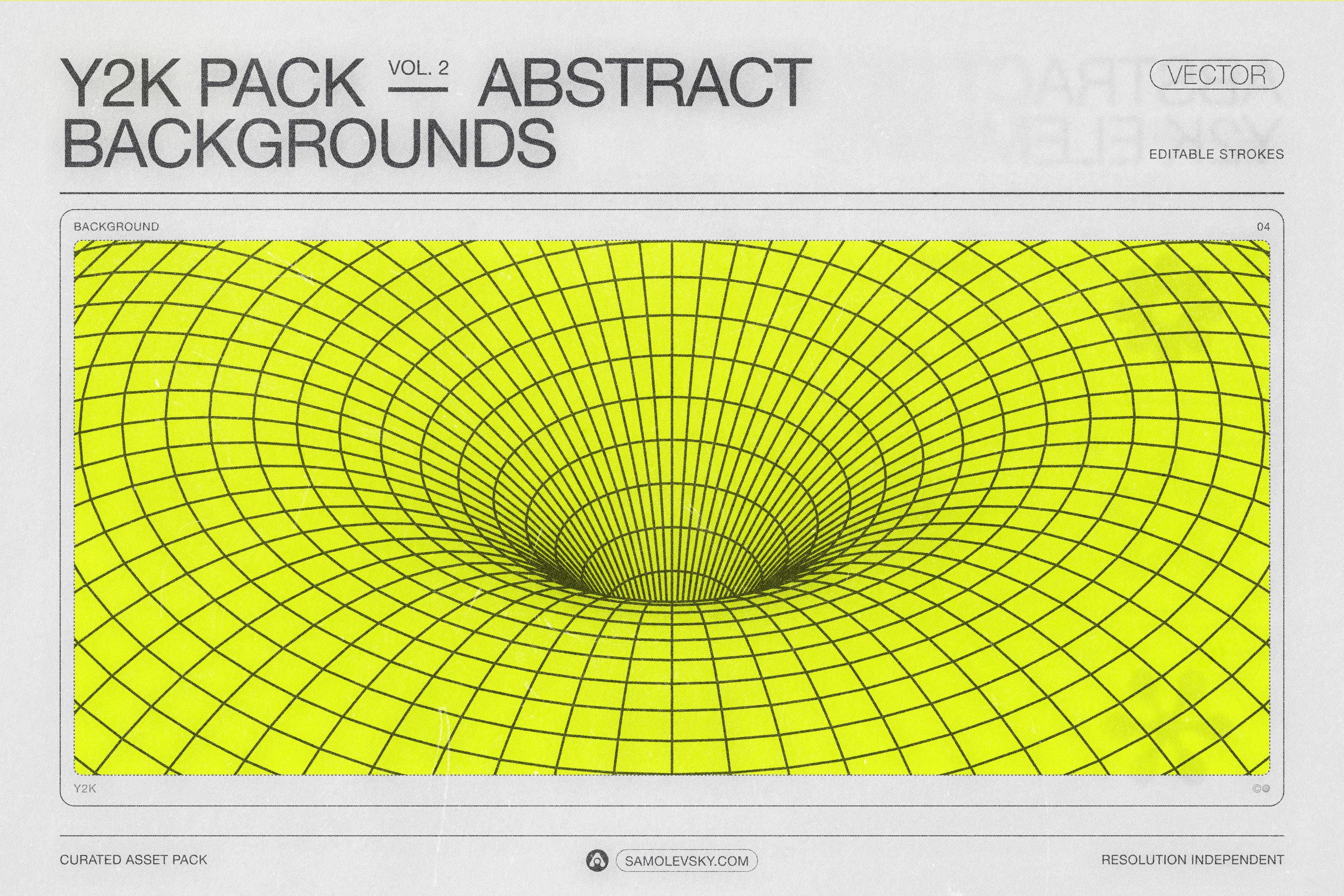 190 Y2K Vector Shapes and Design Elements Pack Vol. 2