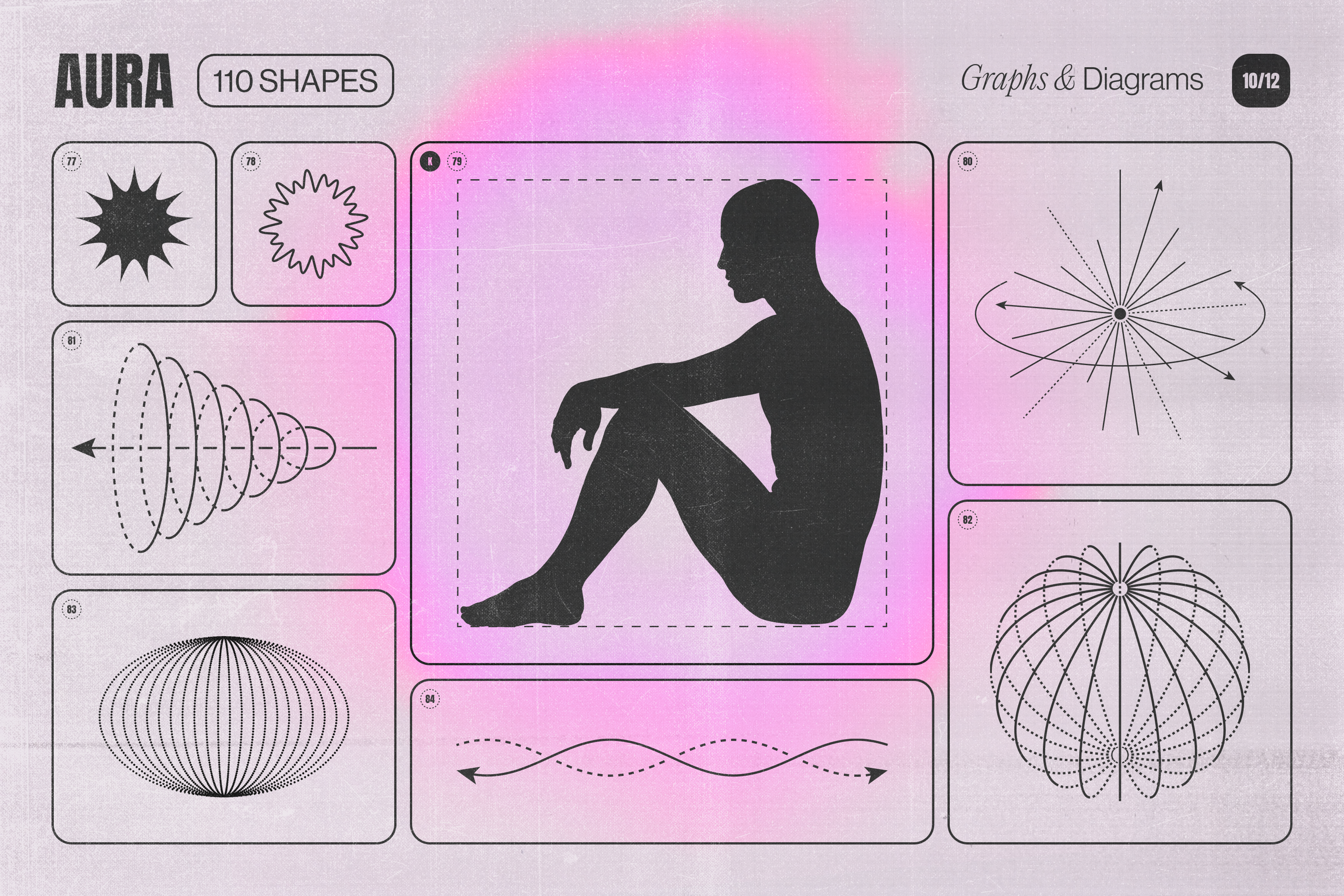 Aura Energy Flow - Mindful Abstract Graphics Pack