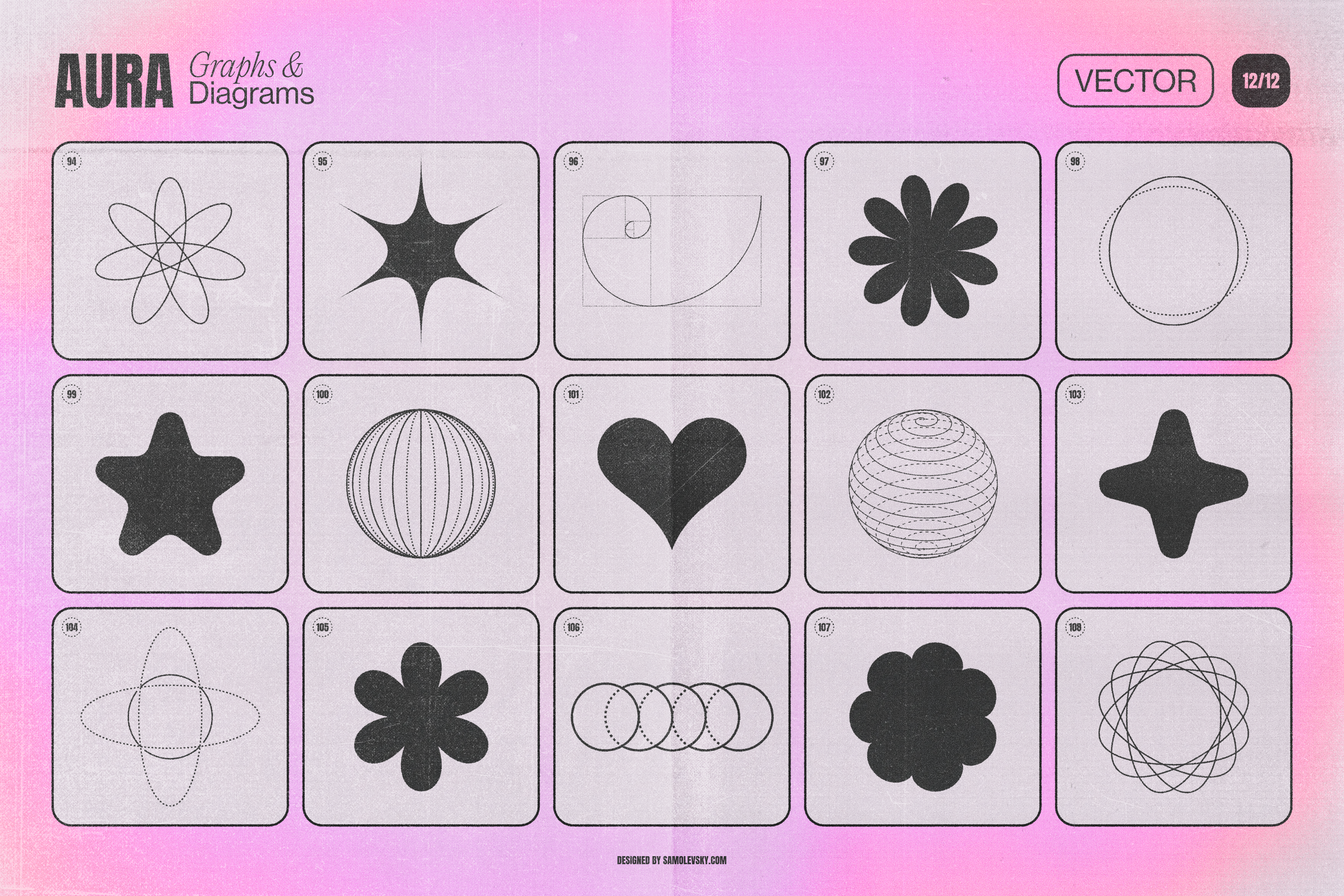 Aura Energy Flow - Mindful Abstract Graphics Pack