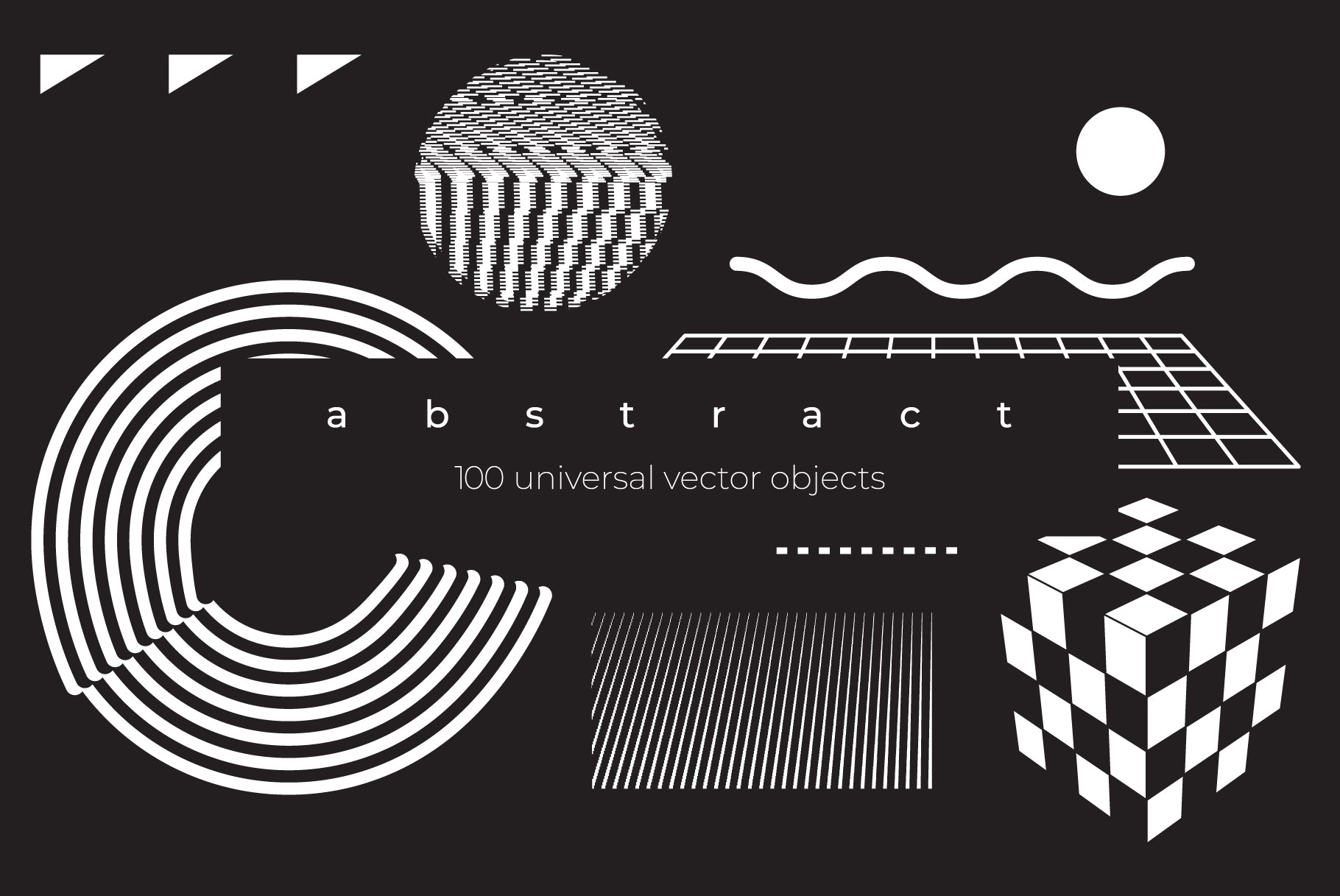 Simple Vector Objects Abstract - 100 Universal Vector Objects – Samolevsky