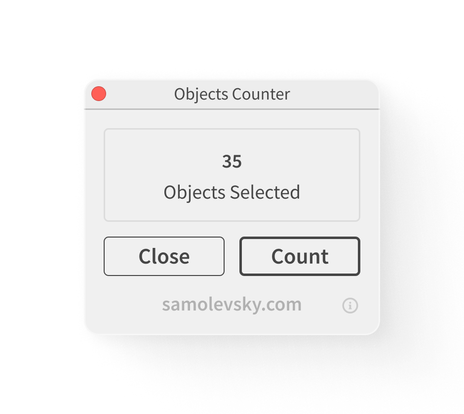 Objects Counter – Samolevsky