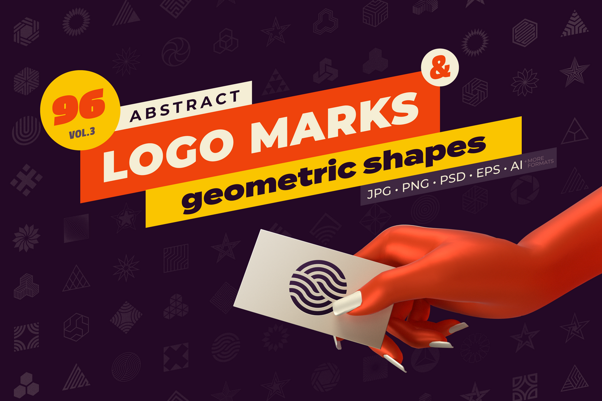 Abstract Mark 96 Abstract Logo Marks and Geometric Shapes Collection – Samolevsky