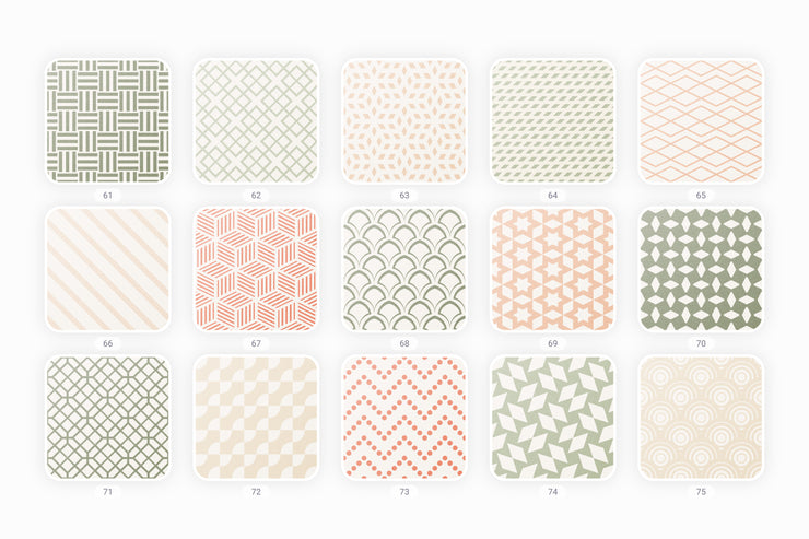 Retro geometric seamless patterns collection