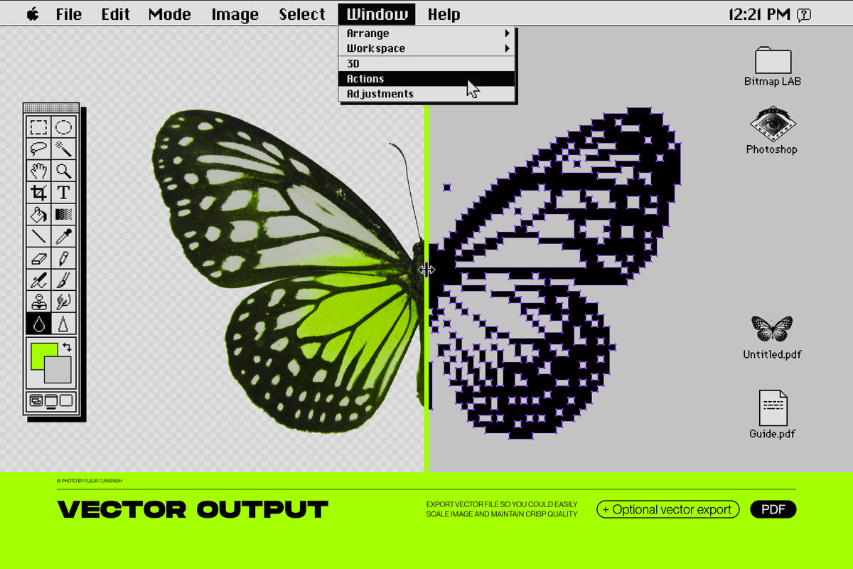 Bitmap Lab - One-Click Pixel Halftone Action – Samolevsky