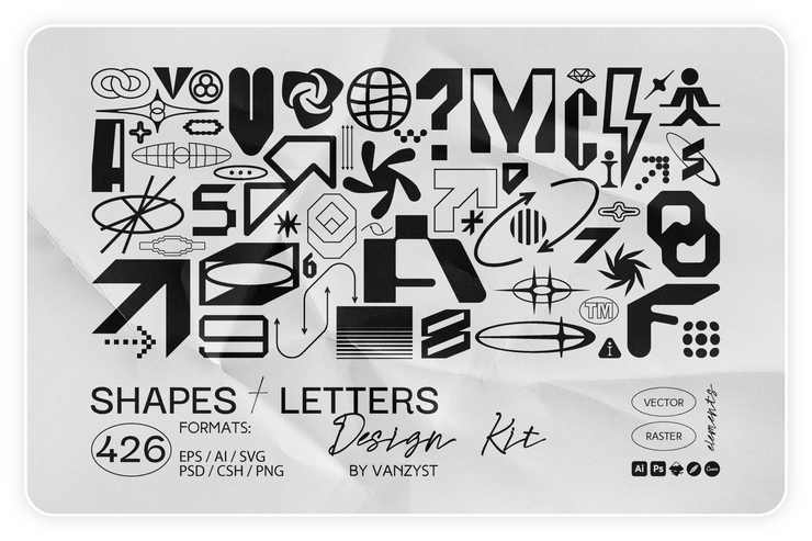 426 Shapes Letters Numbers Kit