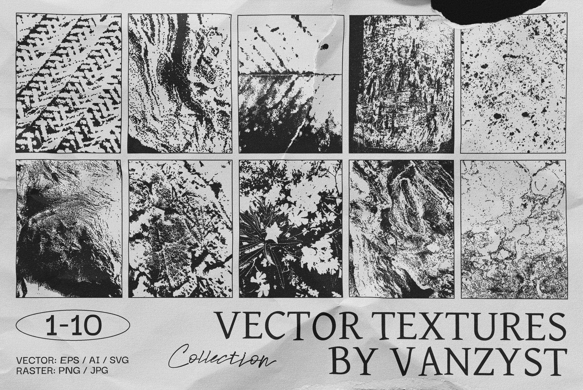 100 Bitmap Vector Textures โ Samolevsky