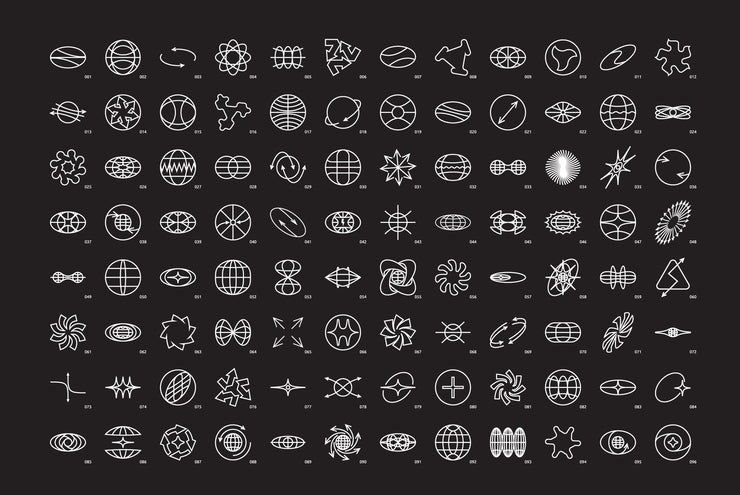 96 Linear Vector Shapes. Part 2