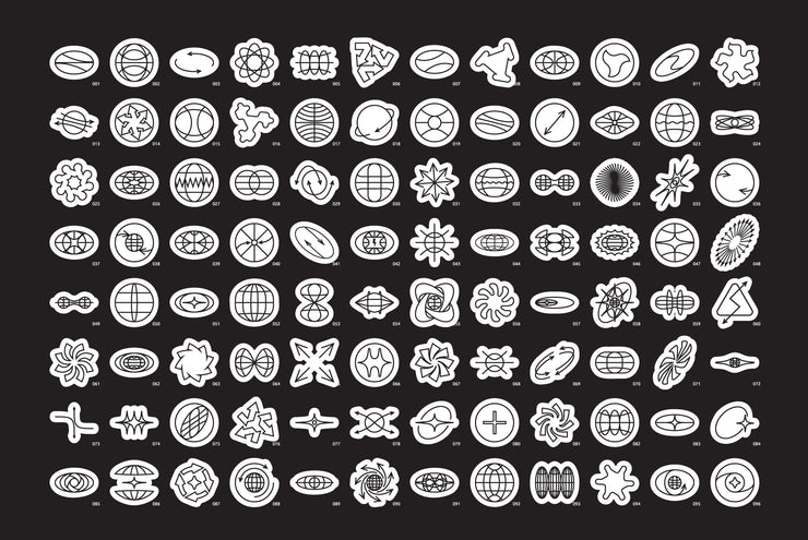 96 Linear Vector Shapes. Part 2