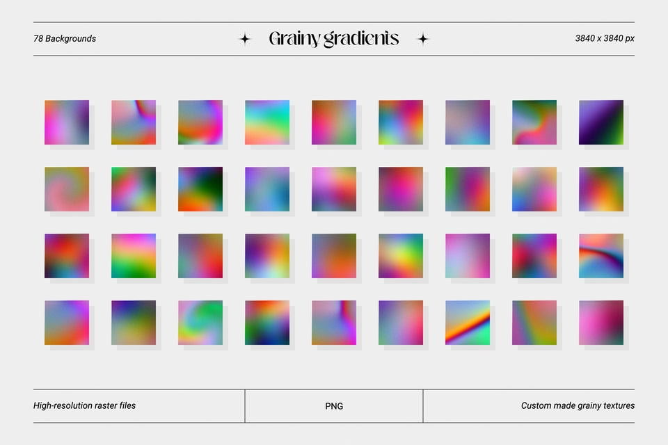 Grainy Gradients - Abstract Backgrounds and Shapes Collection – Samolevsky