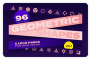 96 Geometric shapes & logo marks collection Vol.1