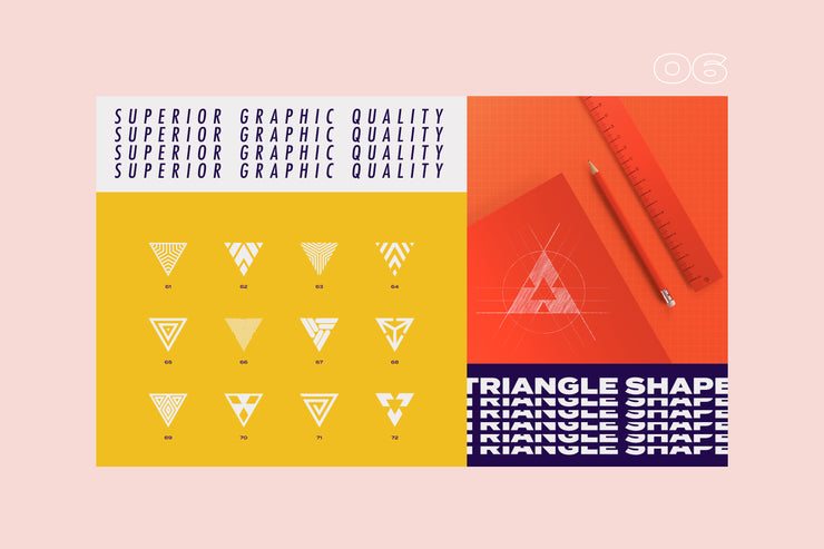 96 Geometric shapes & logo marks collection Vol.2