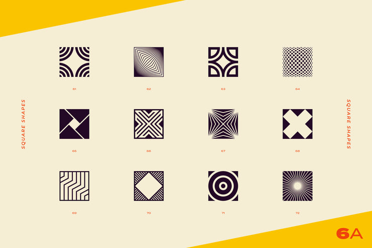 96 Abstract logo marks & geometric shapes collection