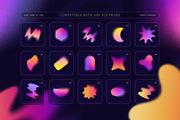 Blurry Gradient Shapes Collection