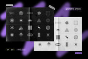 Geometric shapes pack for poster and cover design
