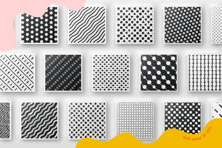 Handmade patterns bundle - 300 seamless patterns, brushes, and shapes