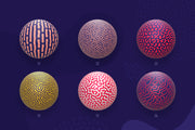 Organic Shapes Bundle - 180 Seamless Textures, Brushes and Elements